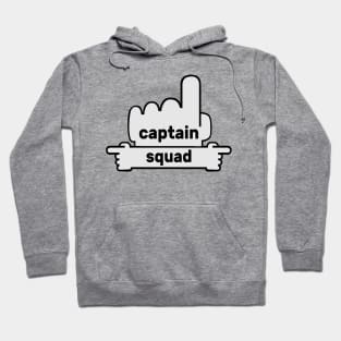 Hands Pointing - Text Art - Captain and Squad Hoodie